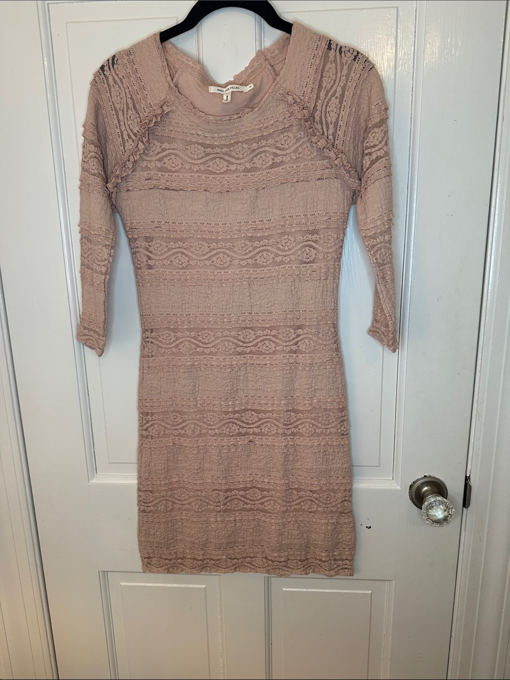 Avec Les Filles Blush Lace Dress size XS EUC
